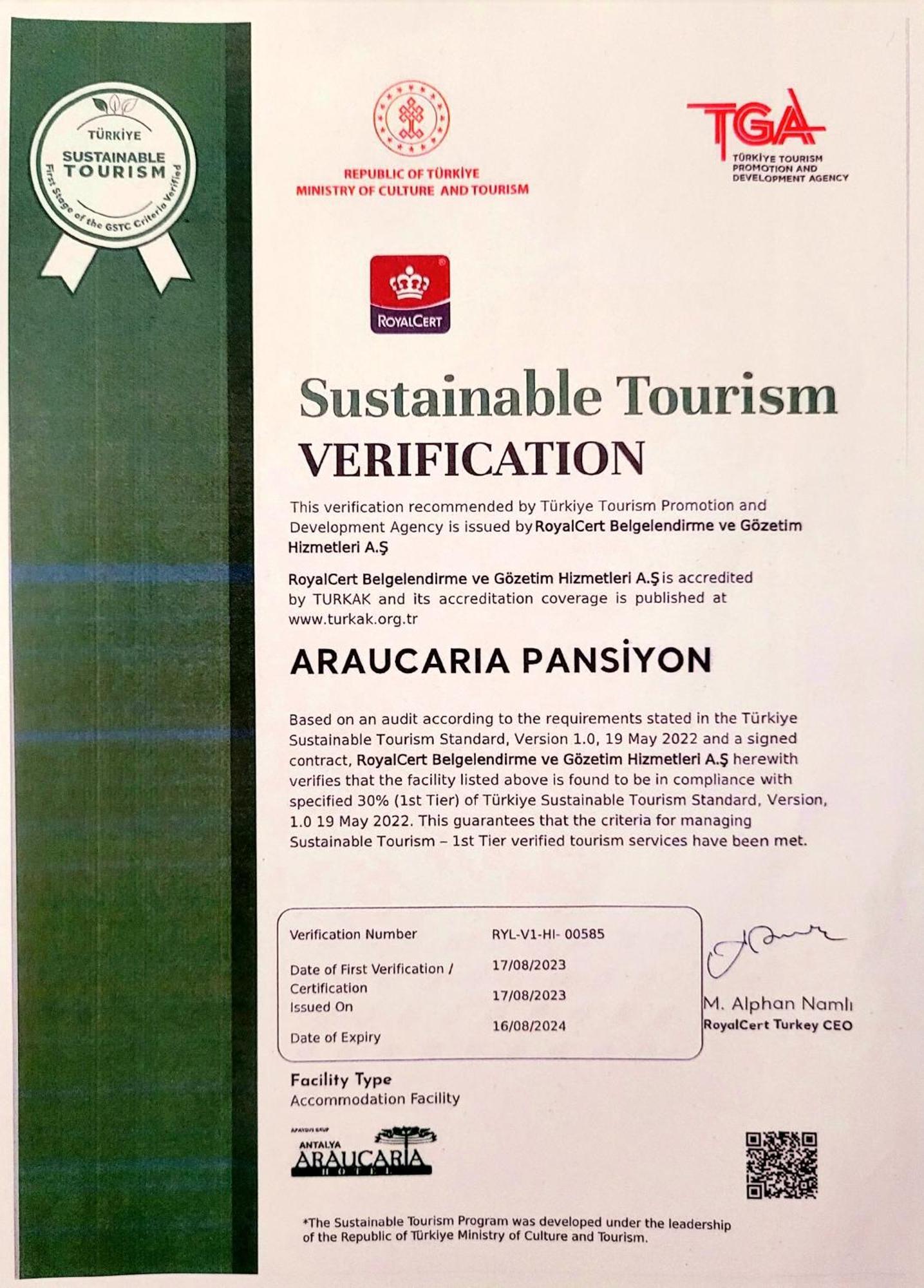 Araucaria Pension Antalya Exteriör bild